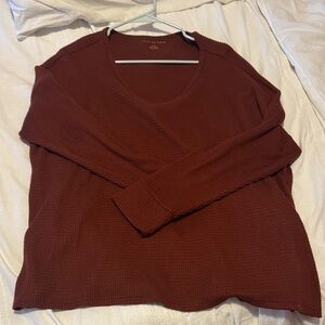 American Eagle Outfitters Women's Deep Red Sweater